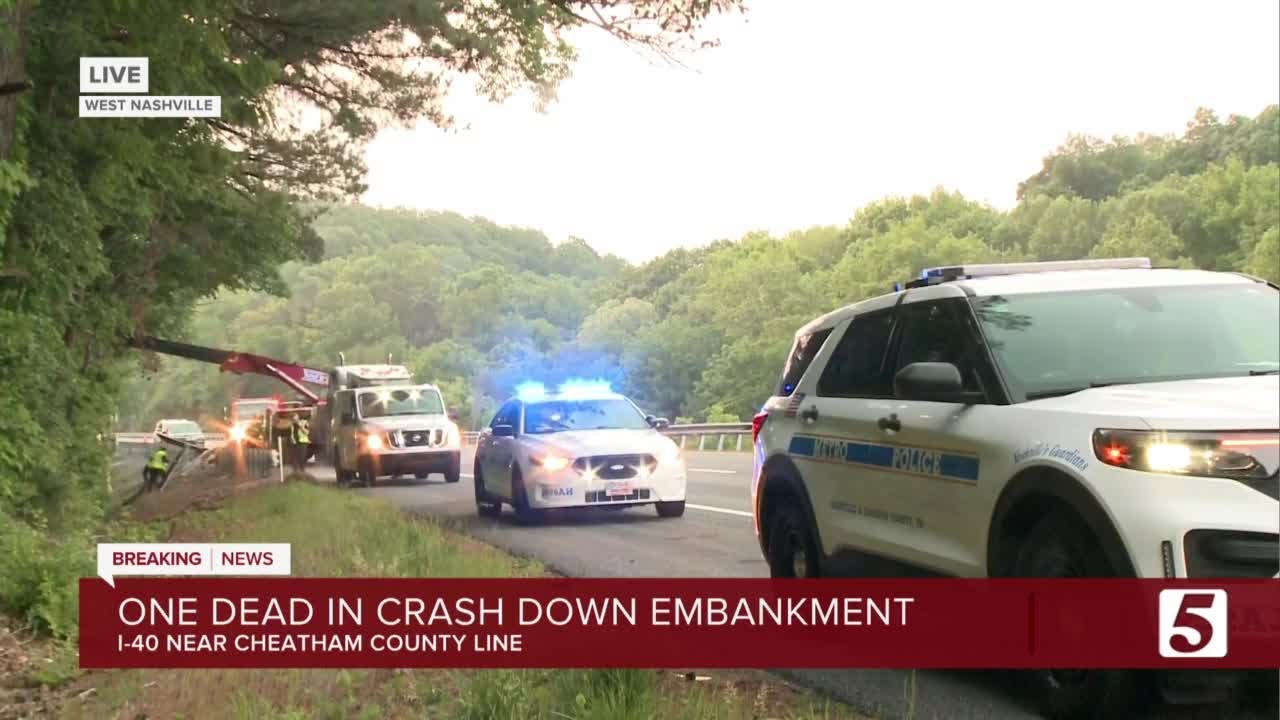 One killed in early morning crash on I-40 - YouTube