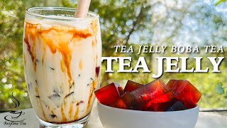 Tea Jelly Boba Milk Tea Easy Homemade Bubble Tea With Black Tea Jelly Boba Recipe Pearl Milktea