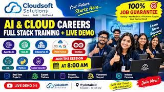AI + GenAI + Agentic AI + Multi-Cloud + DevOps LIVE Demo | 8 AM | 100% Job Guarantee 🚀 | Cloudsoft News