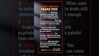 EVERY WOMAN FEARS HEARING THESE WORDS FROM A MAN😱