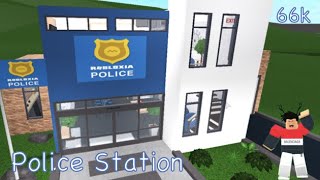 Bloxburg | Modern Police Station Speed build & Tour 66k