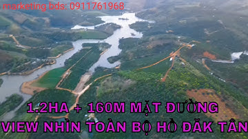 (đã bán) đất view hồ ĐăkNông, view nhìn toàn bộ hồ ĐăkTân, ĐăkNia. 160m mặt đường đất