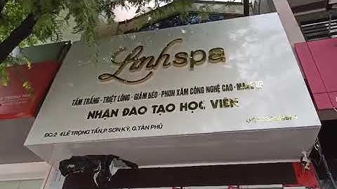 Làm bảng hiệu Spa - Mẫu bảng hiệu Spa đẹp