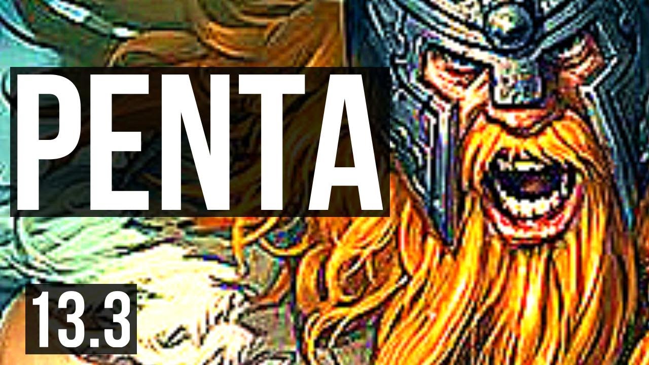 OLAF vs SHEN (TOP) | Penta, 68% winrate, Legendary | EUW Diamond | 13.3