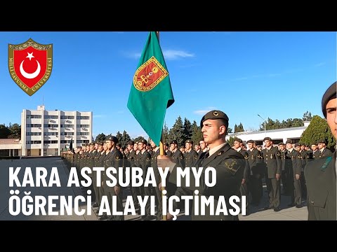 MSÜ Kara Astsubay Meslek Yüksekokulunda Öğrenci Alayı İçtiması.