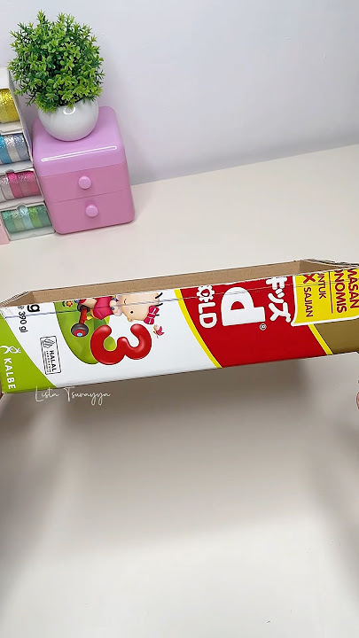 Ide kreatif kotak susu formula anak #kotaksusu #sufor #idekreatif #tempattisu #kardusbekas