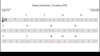 Always Somewhere - Scorpions 1979 (Tenor Sax Bb) [Sheet music]