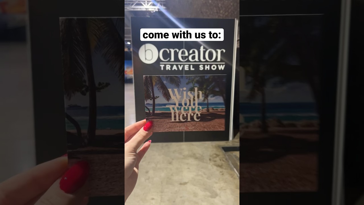 come with us to the bCreator Travel Show! 🥰 #syncvault #influencerevent #behindthescenes