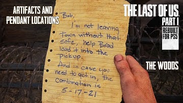 ALL ARTIFACTS AND PENDANTS IN THE WOODS | THE LAST OF US PART 1 PS5 REMAKE | GAMERS DIGEST