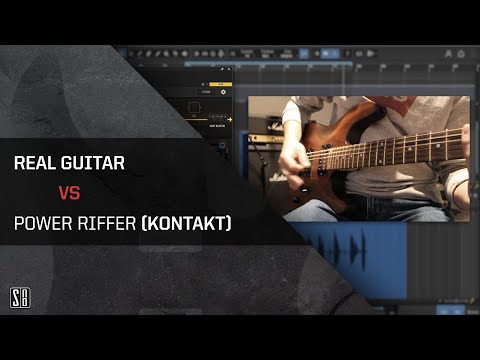 Real Guitar vs VST   Splash Sound   Power Riffer KONTAKT library