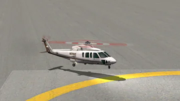 The best helicopter landing Sikorsky S76 - X Plane 10 Mobile