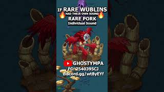 If RARE POEWK had their OWN SOUND (Wublin Island) [My Singing Monsters] #shorts #animation #viral