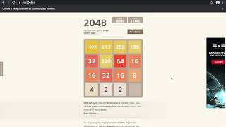 Playing 2048 game with AI