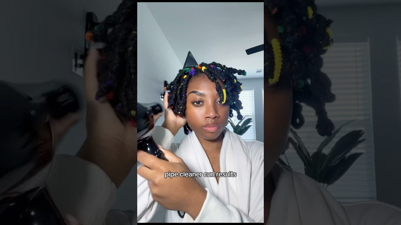 pipe cleaner curls are ELITE!! 