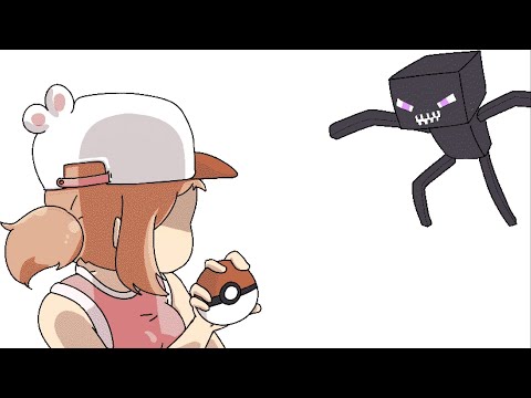 eye contect? BATTLE ! / 눈 마주치면? 배틀! [Enderman in Pokemon]