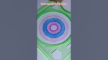 Satisfying Art With Spirograph 🌟⭕| Wow Pattern | #art #satisfying #shorts