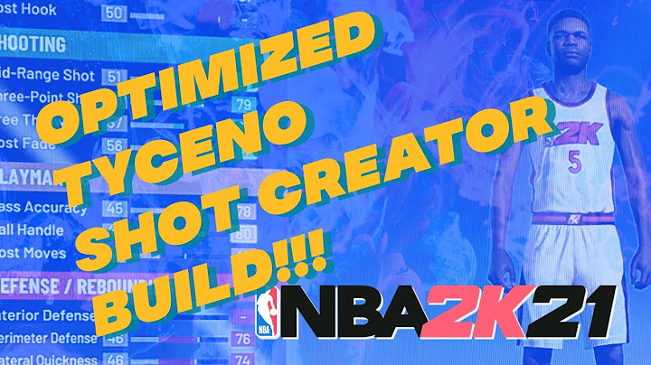 How to Make OPTIMIZED Tyceno Shot Creator Build for #NBA2K21