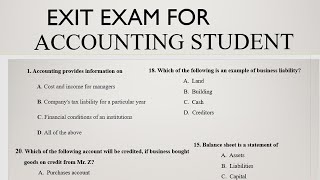 Accounting exit exam (ለ ተማር የተዘጋጀ) screenshot 2