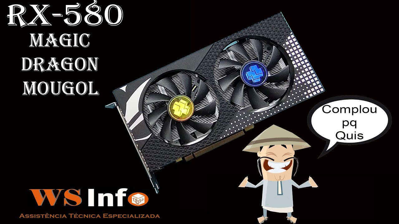MOUGOL MAGIC DRAGON AMD Radeon RX580 8G 2048SP GDDR5 256bit