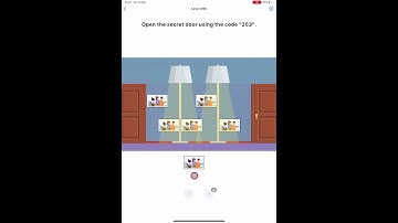 Easy Game - Brain Test Level 496 - Open the secret door using the code "253"