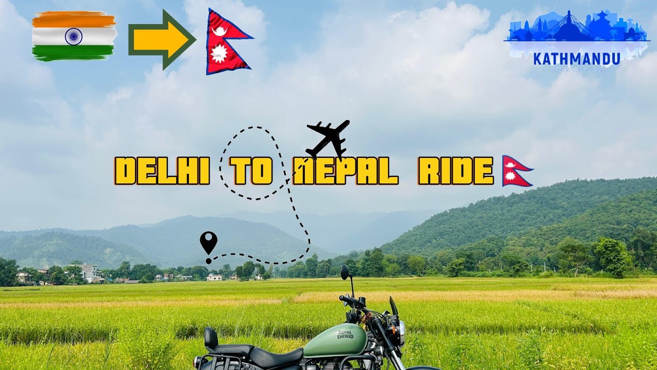 Vlog-1 Delhi to Nepal by road 🇳🇵 Bike riding || 🔥 #rider #automobile #travel #nepal #india