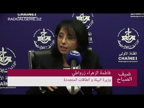 وزيرة البيئة و الطاقات المتجددة السيدة فاطمة الزهراء زرواطي
