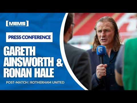 POST-MATCH PRESS CONFERENCE | GARETH AINSWORTH AND RONAN HALE REFLECT ON WIN AT ROTHERHAM