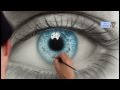 How to Draw a AMAZING realistic eye. Speed painting