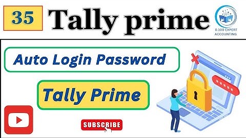 How to Create Auto Login Password In Tally Prime | Security In Tally Prime