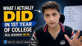 What I Actually Did in My 1st Year of College (Real Roadmap, No BS)