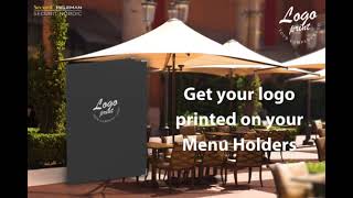 Get Your Logo Printed On Your Menu Holders