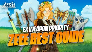 Zeee Best EX Weapon Guide - EX Weapon Priority/Which to get to +10/15 !【AFK Journey】