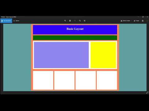 HTML and CSS Web Layout Basic Exercise Tutorial With Souce code
