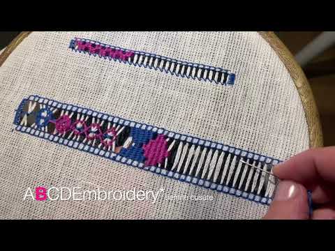 Ajur pentru ie | Pulled thread embroidery for the Romanian shirt | B 05