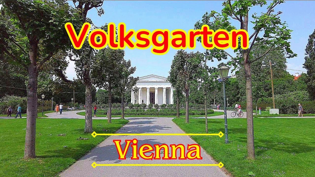 Walk in Volksgarten | Garden of Roses | Vienna 4K