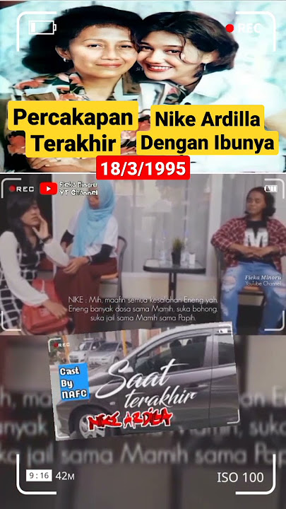 Percakapan Terakhir Nike Ardilla dengan Ibundanya #Shorts @FiekaMinoru #nikeardilla