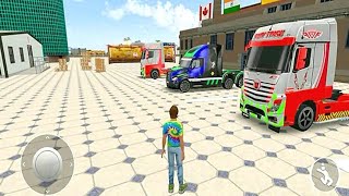 Driving Truck Racing Long Container Trailer Loading Hospital Medical Needs - Truck Car Games screenshot 4