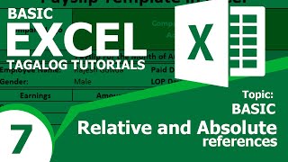 7. Relative and Absolute cell references (Excel Tagalog tutorials) Net Worth