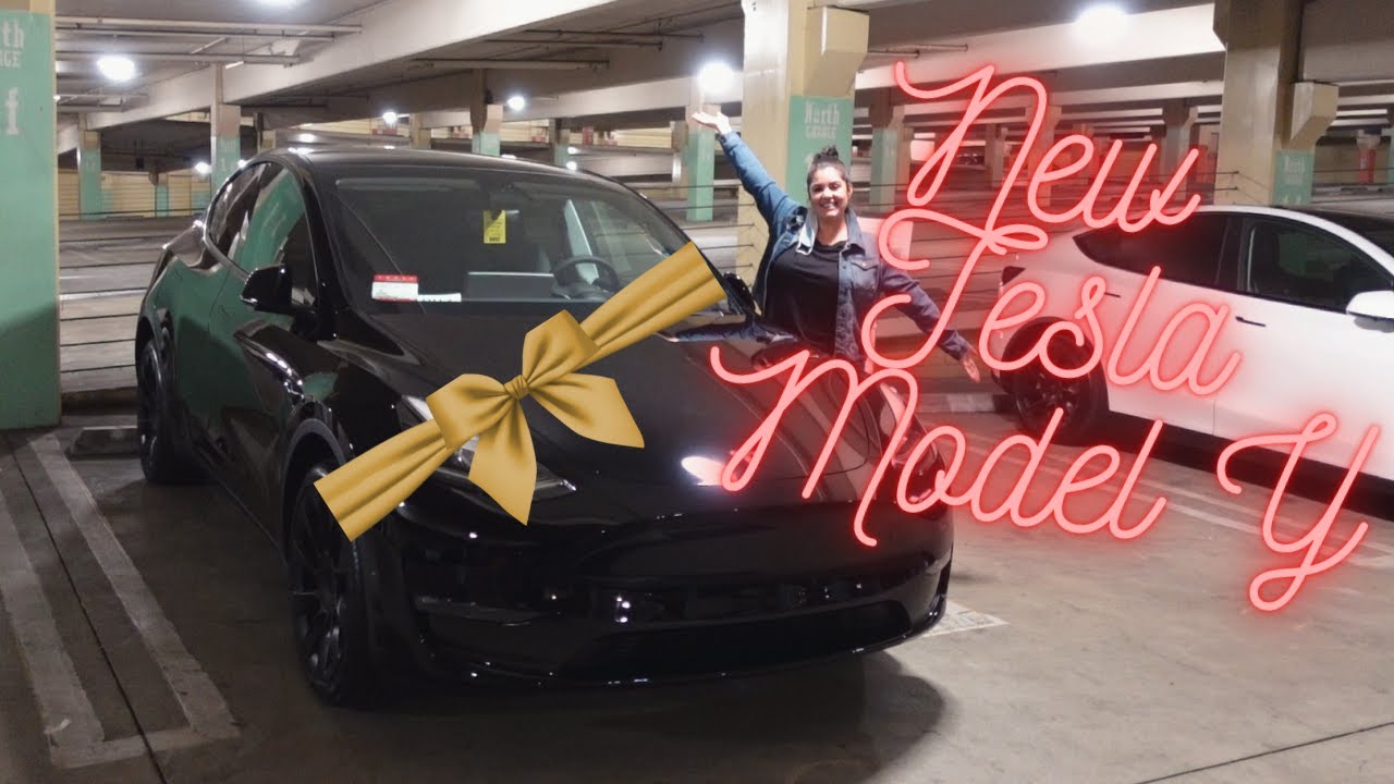 Delivery Day!! + Car Tour!! Contactless Tesla Model Y Delivery