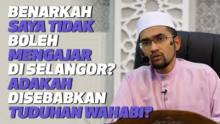Dr Rozaimi - Benarkah Saya Tidak Boleh Mengajar Di Selangor? Adakah Disebabkan Tuduhan Wahabi? Dr Rozaimi - Benarkah Saya Tidak Boleh Mengajar Di Selangor? Adakah Disebabkan Tuduhan Wahabi?