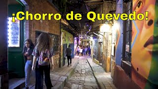 Recorrido nocturno Chorro de Quevedo barrio La Candelaria Bogotá Colombia