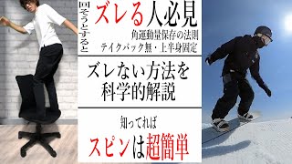 【前半】板がズレちゃう人必見！ズレない方法を科学的に解説！これを見れば腕振らなくても回れます！