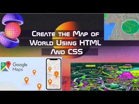 Create World Map using Html and Css - YouTube