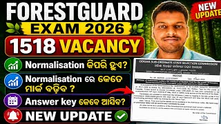 Osssc forestguard 2026 | Normalisation | Answer key date | Cutoff