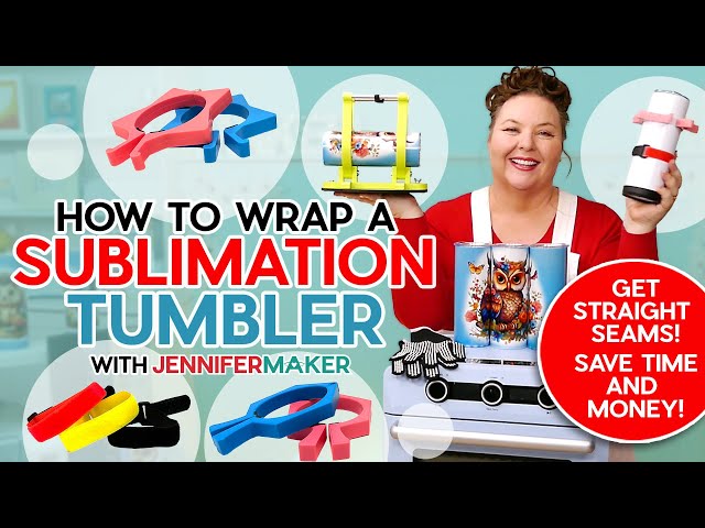 How To Wrap A Sublimation Tumbler  Best Tools To Help Seams! 