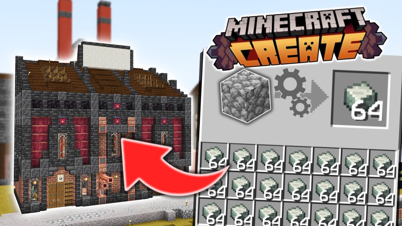 I Made a Fully Automated Andesite Alloy Factory in Minecraft Create