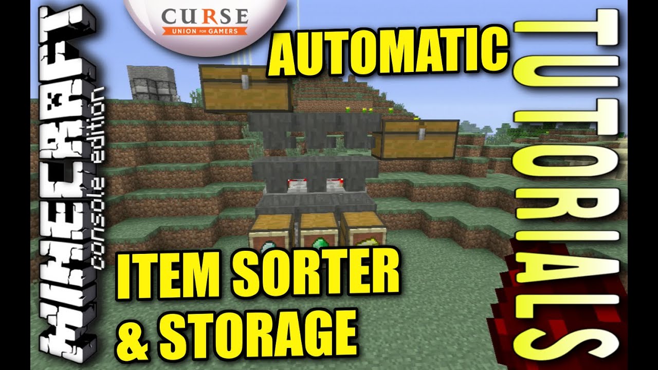 MINECRAFT - PS3 - AUTOMATIC SORTER / STORAGE - HOW TO 