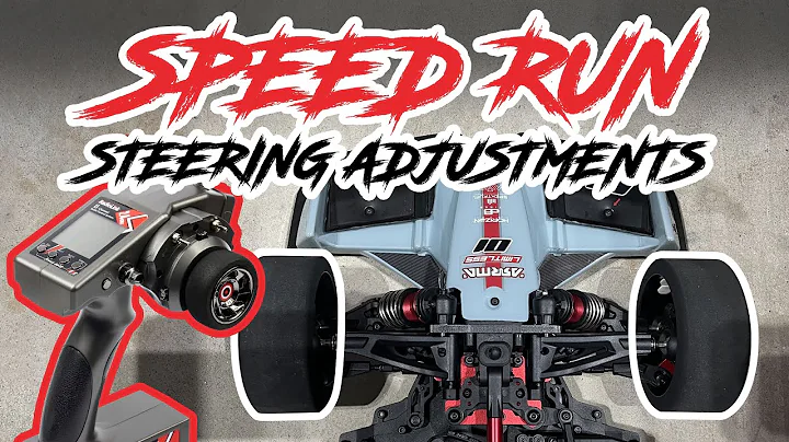 RC Speed Run Steering Adjustments | Arrma Limitless V2