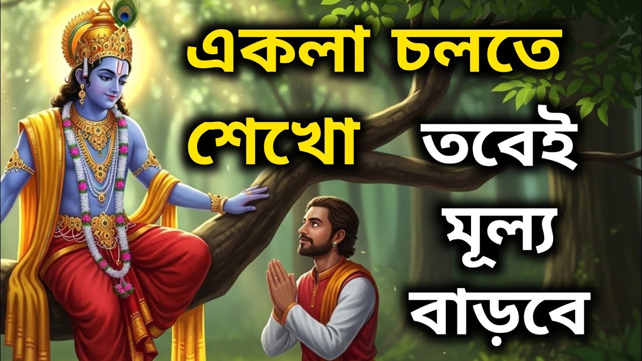 একলা চলতে শেখো, তবেই মূল্য বাড়বে | Bhagavad Gita bangla | Krishna Bani