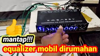 HOW TO TURN ON THE CAR EQUALIZER AT HOME POWER